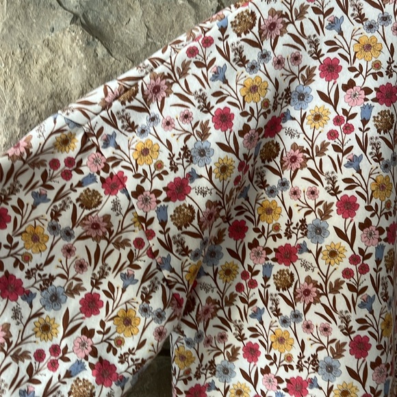 Custom Made Fleece Lined Turtleneck Sweatshirt Floral Pattern Size XXL - Picture 5 of 16